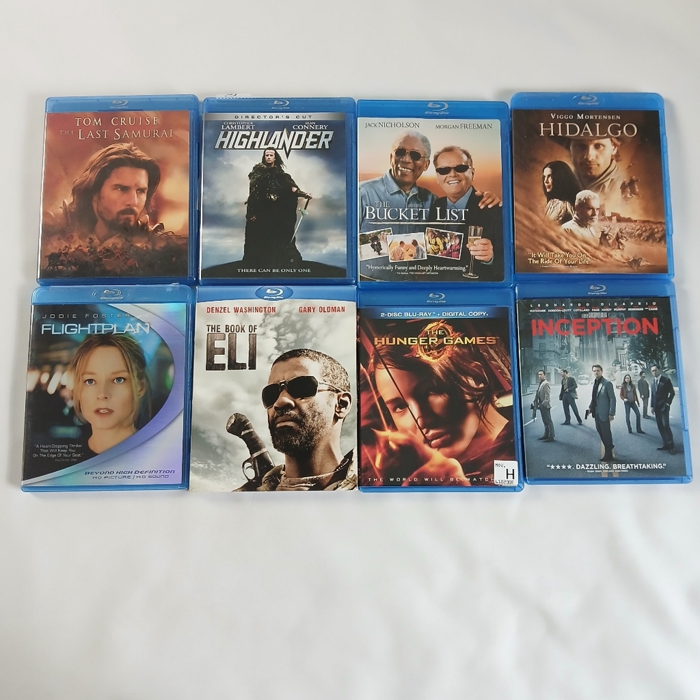 Lot Assortment Of 8 Drama Action Suspense Comedy Blu-ray Movies